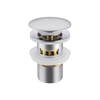 Basin plug brass Balneo Klik Klak F chrome with basket strainer and overflow