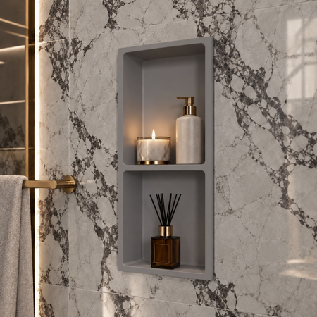 Półka wnękowa WALL-BOX Solid Duo Cemento Raw