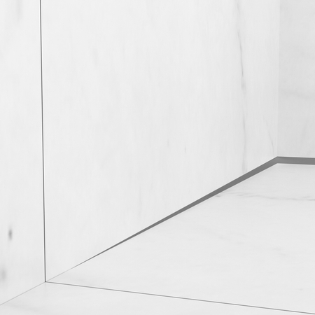 Balneo Gun Metal slope strip floor left 170 cm
