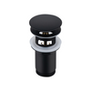 Basin plug brass Balneo Klik Klak C black with overflow