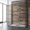 Drain floor square Balneo SQ-Drain 15 x 15 cm double-sided made of stainless steel brushed