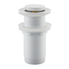 Basin plug brass Balneo Klik Klak E white without overflow