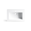 Balneo Rica countertop washbasin 60 x 40 cm white conglomerate