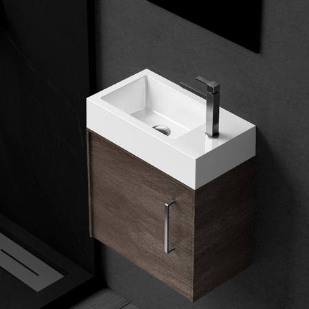 Balneo Vega countertop washbasin 40 x 22 cm white conglomerate