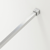 Shower screen Balneo Beira 110 x 200 cm chrome glass transparent 8 mm