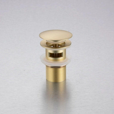 Balneo Brass Click-Clack A Basin Pop-Up Waste with Overflow – Brushed Gold