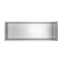 Niche shelf Balneo Wall Box One Inox 90 x 30 x 7 cm made of stainless steel brushed with flange