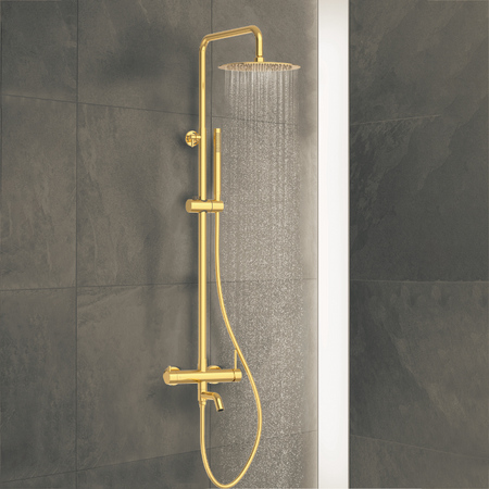 Bateria prysznicowa Balneo Cascade zestaw 1 shiny gold