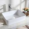 Brass washbasin stopper Balneo Klik Klak C white without overflow with ceramic head