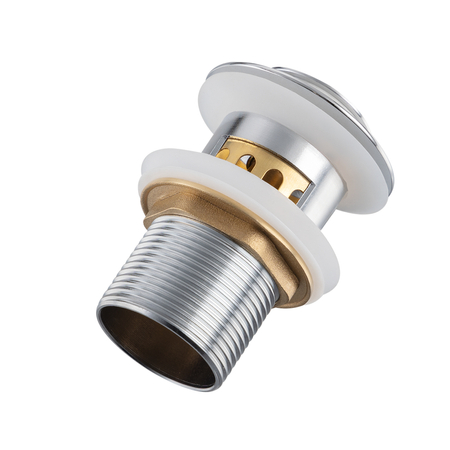 Basin plug brass Balneo Klik Klak G chrome with basket strainer and overflow