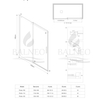 Door shower sliding Balneo Porta – Chrome 120 cm