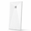 Balneo Stone Tray composite shower tray 140 × 90 × 2.5 cm, low rectangular, white