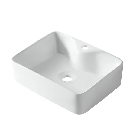 Balneo Savia White Ceramic Countertop Basin 49 × 38 cm