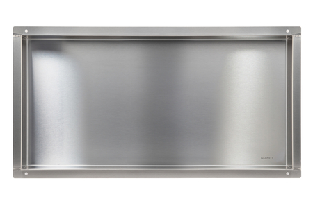Balneo Wall Box No rim Inox 60 x 30 x 10 cm brushed stainless steel recessed shelf without collar