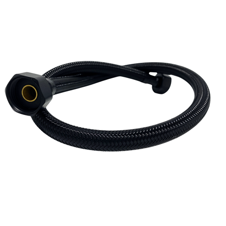 Wężyk przyłączeniowy Balneo PEX w oplocie czarny 1/2" x 1/2" 60 cm