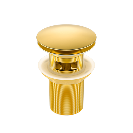 Basin plug brass Balneo Klik Klak A gold with overflow