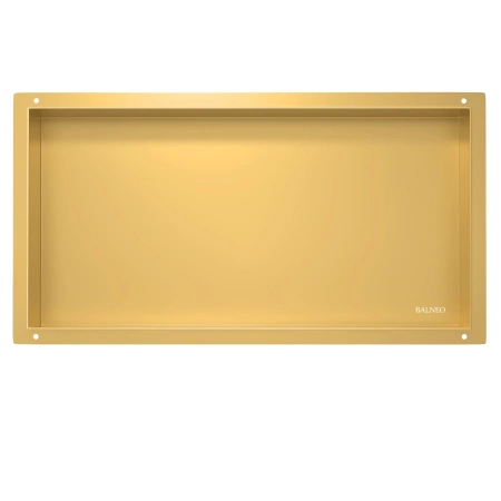 Półka wnękowa Balneo Wall Box No rim Gold 60 x 30 x 10 cm złota ze stali nierdzewnej bez kołnierza