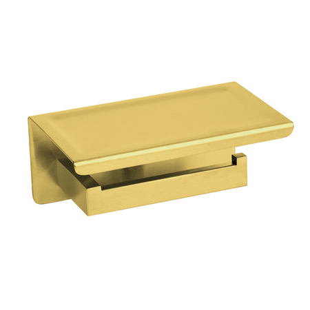 Paper holder with phone shelf Balneo Qarx gold