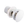 Basin plug brass Balneo Klik Klak A white with overflow