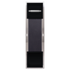 Balneo Wall Box Paper 2 Black Recessed Stainless Steel Paper Holder with Storage Compartment