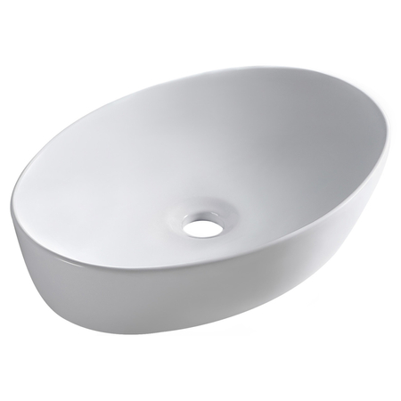 Balneo Vileo 62 × 42 cm White Ceramic Countertop Washbasin