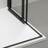 Shower enclosure sliding Balneo Rio 80 x 90 cm black transparentna
