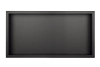 Niche shelf Balneo Wall Box One Black 60 x 30 x 7 cm black made of stainless steel with flange