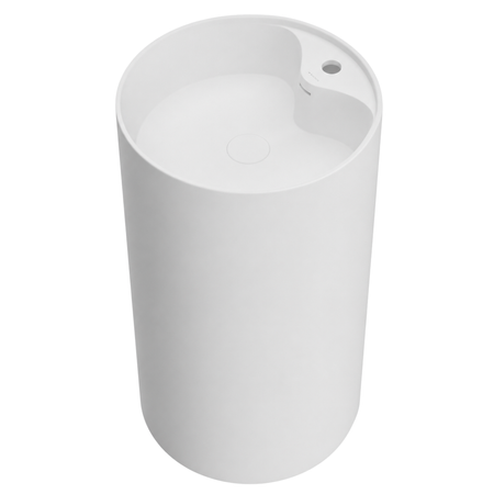 Freestanding washbasin LEYA Solid Surface Coco White