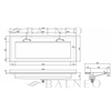 Umywalka ALVERIA Solid Surface Coco White/Biała z odpływem liniowym 120 cm