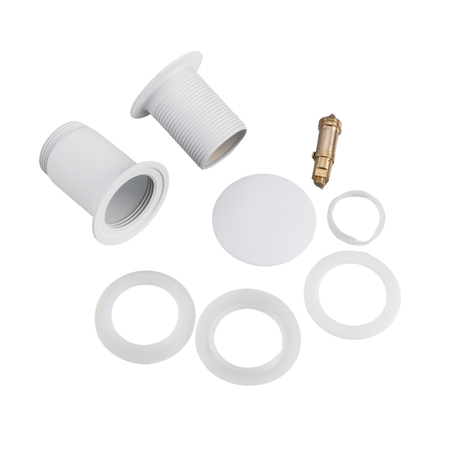 Basin plug brass Balneo Klik Klak C white without overflow