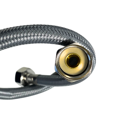 Balneo PEX connection hose in grey braid 1/2" x 1/2" 50 cm