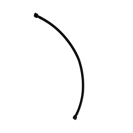 Balneo PEX connection hose in black braided 3/8" x 3/8" 60 cm
