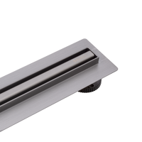 Odpływ liniowy podłogowy Balneo Slim & Low ProLine Gun Metal 90 cm