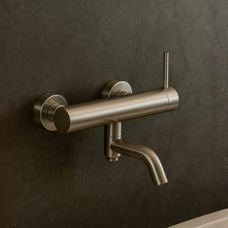 Balneo Cascade bath mixer model 1 inox