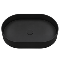 Washbasin ETERIA Solid Surface Carbon Black