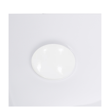 Left-Hand Corner Freestanding Balneo AVOLA Bathtub, 150 × 75 cm, White Acrylic with Stainless Steel Frame and 6 Stabilizing Feet, including Overflow and White Plug