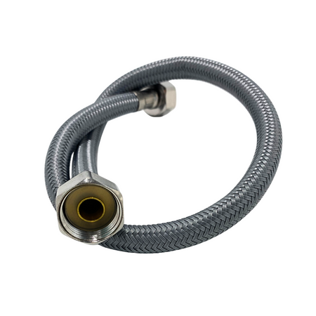 Wężyk przyłączeniowy Balneo PEX w oplocie szarym 1/2" x 1/2" 60 cm