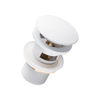 Basin plug brass Balneo Klik Klak A white with overflow