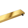 Linear drain floor Balneo Duplex Next Mirror Gold 70 cm gold double-sided made of stainless steel with low trap and deep sediment trap