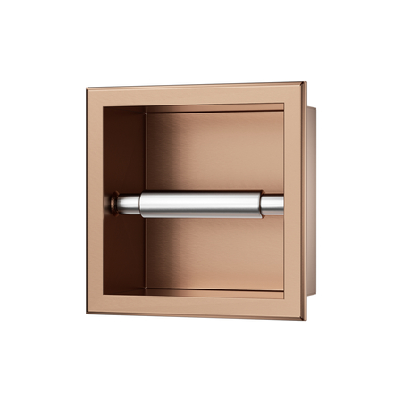 Balneo Wall Box Paper 1 Copper – in-wall stainless steel paper holder