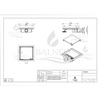 Drain floor square Balneo SQ-Drain NEXT 2in1 20×20 cm chrome double-sided