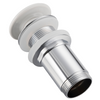 Balneo Klik Klak C brass basin waste plug, white, without overflow, with ceramic head