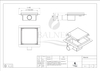 Drain floor square Balneo SQ-Drain 15 x 15 cm double-sided made of stainless steel brushed