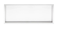 Niche shelf Balneo Wall Box One White 90 x 30 x 7 cm white made of stainless steel with flange