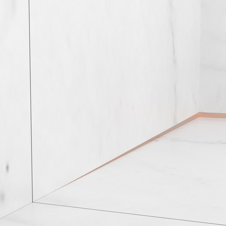 Listwa spadkowa Balneo miedziana przyścienna lewa 120 cm