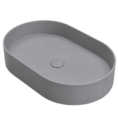 Washbasin ETERIA Solid Surface Cemento Raw