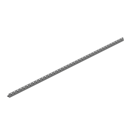 Listwa spadkowa Balneo gun metal do szkła prawa 170 cm