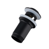 Basin plug brass Balneo Klik Klak E black with overflow