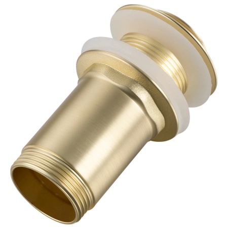 Balneo Click-Clack E Brass Sink Pop-Up Waste, Gold, No Overflow – Brushed Gold