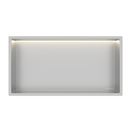 WALL-BOX ONE - INOX z LED - 30x60x10 cm